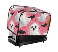 Generic Housse de grille-pain à 2 tranches avec imprimé citrouille fantôme d'Halloween, housse anti-poussière compatible avec la plupart des grille-pain standard, petits appareils de cuisine