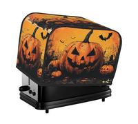 Generic Housse de grille-pain à 2 tranches avec imprimé citrouilles d'Halloween, housse anti-poussière compatible avec la plupart des grille-pain standard, petits appareils de cuisine, protecteur de