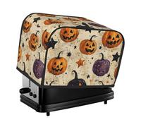 Generic Housse de grille-pain à 2 tranches avec imprimé citrouilles d'Halloween, housse anti-poussière compatible avec la plupart des grille-pain standard, petits appareils de cuisine, protecteur de
