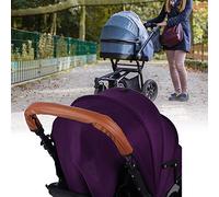 Generic Housse de Poignée de Poussette Durable et Lavable pour Poignée D'accoudoir de Poussette de bébé, Pratique pour le Nettoyage, pour Babyyoya, Cuir PU Marron (BROWN)