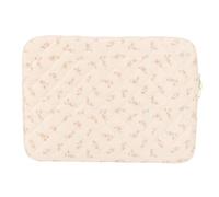 Generic Housse d'ordinateur Portable Bouffante Florale en Velours côtelé | Pochette souple pour tablette et ordinateur portable, étui de transport à main pour voyage, bibliothèque, voyages d'affaires