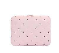 Generic Housse pour ordinateur portable brodée arc-en-ciel couleur bonbon | Housse de transport pour tablette, ordinateur portable, 33 cm, rayures douces