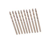 Generic HSS-Co M35 Cobalt Twist Drilling Force avec une Lame Tranchante pour les Alésages en Acier Inoxydable 10 Pc 1,0 à 5,0 Mm Outil de Forage de Précision pour -Ussiasts (3,2 mm)