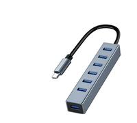 Generic Hub USB 3.0, interface 5-7, rallonge USB 3.0, légère et portable, haute vitesse et stable, rallonge USB pour PC, type C/7