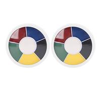 Generic Huile de Peinture Corporelle 2 Pièces, pour Maquillage Professionnel à Effets Spéciaux, Rouge, Noir, Bleu, pour Spectacles sur Scène, Photographie