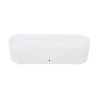 Generic Humidificateur de Diffuseur d'huile Essentielle à Flamme, Diffuseur de Flamme USB à Télécommande de Lumière Ambiante Colorée pour le Bureau (WHITE)
