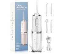 Generic Hydropulseur dentaire sans fil pour le nettoyage des dents, réservoir de 220 ml, 3 modes, 4 jets, étanche IPX7