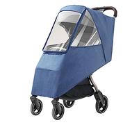 Generic Imperméable Universel pour Poussette, Imperméable, Coupe-vent, Résistant au Froid, Anti-poussière pour les Tout-petits, Lin/cationique/PP (Bleu Lin)