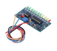 Generic Indicateur de Niveau Audio LED, Module à 10 Segments, Panneau Indicateur D'amplificateur de Puissance coloré pour Préamplificateur VU-mètre, Matériau PCB