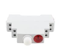 Generic Indicateur LED Compact Lampe Indicateur sur Rail DIN Fonctionnalité Efficace pour le Contrôle électrique AC DC 230 V CNC Tours Ateliers Rouge