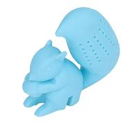 Generic Infuseur à thé en Forme D'écureuil, Jolie Passoire à thé en Silicone pour les Amateurs de, Facile à Nettoyer, 1.2oz (BLUE)