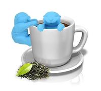 Generic Infuseur et Filtre à thé Loutre Mignon, Passoire à thé en Silicone Réutilisable pour un Usage Domestique, Danger pour les Aliments, 1 Pièce (Bleu ciel)