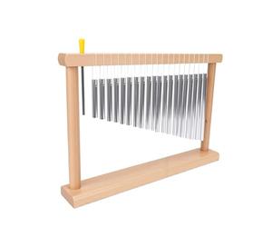 Generic Instrument de Carillon de Barre de 20 Notes de Bureau, Base en Bois en Aluminium pour la Relaxation, le Yoga, la Salle de e Musique pour Enfants
