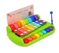 Generic Instrument de Musique pour bébé, Jouet à Percussion éducatif Précoce pour Les Tout-Petits, Matériau ABS Sûr, 5 Accessoires, Prêt à l'emploi
