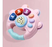 Generic Instrument de Musique pour bébé, Son Doux, Apprentissage Multifonction pour Les Tout-Petits, Guitare en Plastique éducative Préscolaire (Tambourins Roses)