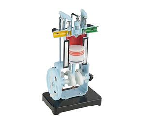 Generic Instrument D'enseignement de la Physique Compact Modèle de Moteur 4 Temps pour Les élèves du Collège avec Un Design Facile à Utiliser, Plastique + Métal, Pile AA