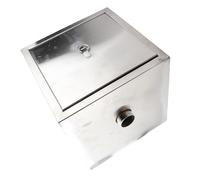 Generic Intercepteur à Graisse de 50 Mm, Piège à Graisse Commerciale en Acier Inoxydable avec Design à Double Filtration, 4 Gpm, Robuste et Facile à Nettoyer, Idéal pour la Cuisine du