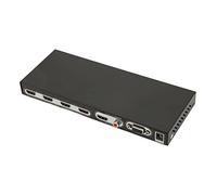 Generic Interface Multimédia HD Multi Viewer 4 in 1 Out 1080p Splitter pour Home Entertainment Metal Material (Prise UE)