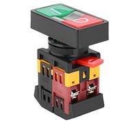Generic Interrupteur à Bouton Compact, Interrupteur Marche/arrêt pour Lumière LED à Double Circuit pour une Utilisation à la Maison ou au Bureau, Construction de qualité 73 X 55 X 28 Mm (220V)