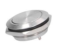 Generic Interrupteur à Bouton Plat étanche en Acier Inoxydable, Installation Pratique, Accessoires D'alimentation 0-220V, 5 Pièces pour Système D'allumage (25mm)