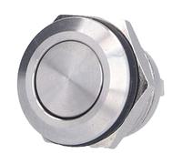 Generic Interrupteur à Bouton Plat étanche en Acier Inoxydable, Installation Pratique, Accessoires D'alimentation 0-220V, 5 Pièces pour Système D'allumage (12mm)