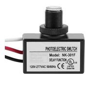 Generic Interrupteur à Capteur Photoélectrique 120 V-277 VAC, Contrôle Marche/arrêt, Augmente la Durée de Vie de L'ampoule dans les Environnements à Faible luminosité, Idéal pour les Lumières de