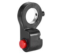 Generic Interrupteur D'arrêt de Démarreur de Klaxon de Moto Robuste pour Motos, VTT et Vélos, adapté au Guidon Universel de 7/8 Pouces, Câble Noir et Rouge de 0,7 Mètre
