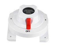 Generic Interrupteur de Batterie, Conception Compacte et Durable pour Double Sélecteur D'isolateur de Batterie pour Bateau, Camping-car, Caravane, Yacht 12-36V