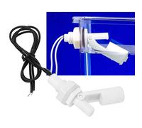Generic Interrupteur de Capteur de Niveau d'eau Interrupteur à Flotteur Latéral Haute fiabilité pour Distributeurs d'eau, énergie Solaire 2 Pièces Plastique PP Blanc 16mm