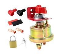 Generic Interrupteur de Déconnexion de Batterie Générique 12V-24V, Isolateur de Coupure de Batterie pour Camping-Cars et Bateaux, Verrouillage et Terminal