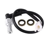 Generic Interrupteur de Frein Hydraulique Durable Universel pour Moto, Interrupteur de Feu Arrière, Boulon Creux adapté pour, Plastique en Aluminium de Haute qualité à 2 Broches (Fil épais