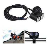 Generic Interrupteur de Guidon de Moto, Voyant Marche/arrêt Durable pour Phare Antibrouillard, Frein pour Guidon de 7/8 Pouces, Ajustement Universel pour Modification de Moto, Alliage D'aluminium