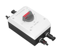 Generic Interrupteur PV DC Ignifuge, Interrupteur de Déconnexion Solaire 1200V DC 32A 4P, Idéal pour L'isolation du Moteur pour les Systèmes D'énergie Solaire (Amélioré)