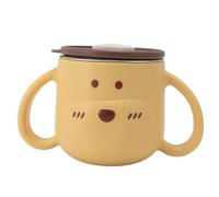 Generic Isolation pour Tout-petit Mignon Tasse en Acier Inoxydable 316L avec Paille à Double Paroi pour la Maternelle Use-250 Ml (YELLOW)