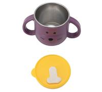 Generic Isolation pour Tout-petit Mignon Tasse en Acier Inoxydable 316L avec Paille à Double Paroi pour la Maternelle Use-250 Ml (PURPLE)