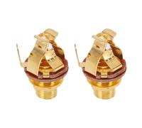 Generic Jack de Sortie de Guitare 1/4 Pouces, Jack Mono Multi-contact Robuste pour des Signaux Stables pour les Musiciens en Laiton/fer 2 Pièces (GOLD)