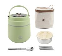 Generic Jar de Nourriture à Thermo pour Aliments Chauds, 304 Contenants de Déjeuner Thermo en Acier Inoxydable, Récipient D'alimentation à L'épreuve Isolée, Boîte à Lunch Sous Vide avec