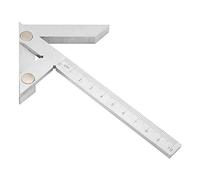 Generic Jauge Carrée de Centrage de Mesure Précise, Marqueur Central en Acier à Haute Teneur en Carbone 100x70mm pour les Amateurs de Bricolage