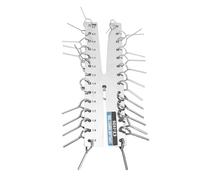 Generic Jauge de Tube Capillaire Précise et Durable, Double Marquage pour la Mesure des Tuyaux en Cuivre dans les Systèmes CVC, Acier Inoxydable 0,072 Po-7/16 Po