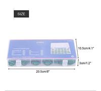 Generic Jeu de 270 Joints Toriques en Caoutchouc pour Climatisation de Voiture et Appareils Ménagers, Rondelles en Nitrile pour Solutions de Prévention et d'étanchéité en Plusieurs Tailles (GREEN)