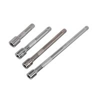 Generic Jeu de Barres D'extension de Douille, Barres D'extension D'impact D'entraînement Durables pour la Mécanique Industrielle, 4 Pièces, Arbre de 1/4 Po de Long, 50 Mm, 75 Mm, 100, 150 pour les