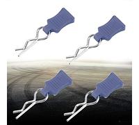 Generic Jeu de Broches de Clip de Coque de Carrosserie RC de Haute qualité avec Support de Fixation pour Voiture RC 1/8 1/10 1/12, 8 Unités (bleu foncé)