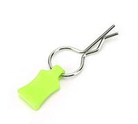 Generic Jeu de Broches de Clip de Coque de Carrosserie RC, Support de Fixation 1/5 1/8, Accessoire de Voiture RC, Pièces de Jouet de Voiture d'intérieur pour Débutant (Jaune Vert)