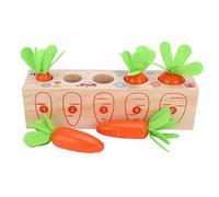 Generic Jeu de Carottes à Tirer en Bois Précis, Jouet éducatif pour Nouveau-nés, Apprentissage Précoce, Jeu D'association de Carottes pour Nourrissons (Nombres Longs tirant Le Radis)
