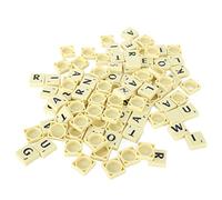 Generic Jeu de Carreaux de Jeu de Mots Croisés, Pièces D'échecs en Lettres Durables pour Voyage, 100 Pièces en Polystyrène