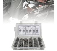 Generic Jeu de Clous à Souder en Plastique, 1200 Pièces, pour la Réparation des Pare-chocs de Voiture, Points de Faibles, Acier à Ressort Durable