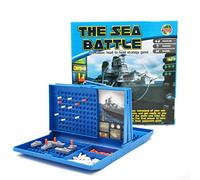Generic Jeu de Conseil du Cuiraship Jeu de Stratégie pour Enfants avec sous-Marin D'échecs et Pièces Colorées pour Le Plaisir en Famille et Le Développement de L'intelligence pour (Bleu)
