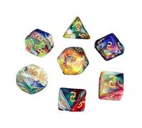 Generic Jeu de Dés Polyédriques en Acrylique 3x7x, Jeu de Société, Dés Multi-Faces D4 D8 D10 D12 D20 pour Jeux de Cartes RPG