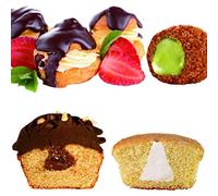 Generic Jeu de Douilles à Crème en Acier Inoxydable, 3 Pièces, Pointes de Passepoil Durables pour la Cuisson des Desserts, Facile à Utiliser, Argent 18/8 (Couleur assortie)