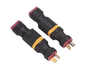 Generic Jeu de Fiches XT60 sans Fil pour Drones FPV, 4 Connecteurs de Batterie RC XT60 Femelle Mâle à T Femelle Résistants à l'usure en Plastique Noir